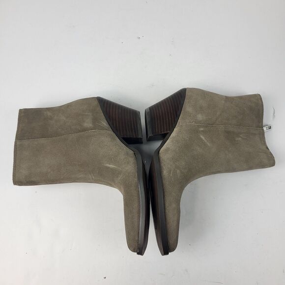 Sam Edelman Jane Desert Olive Suede Ankle Booties Size 6.5M - Picture 10 of 16
